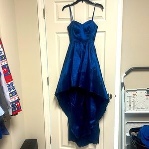 Royal blue long evening gown